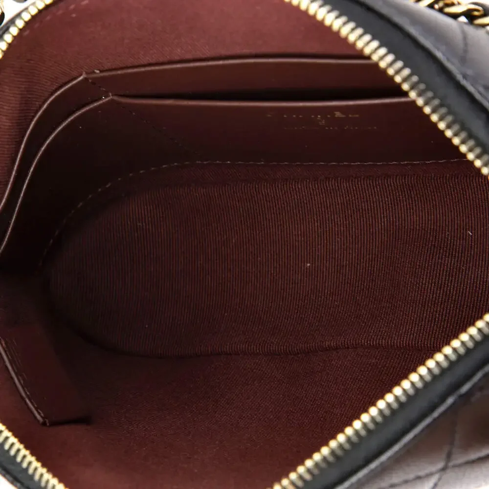 Chanel Cc Dome Zip Clutch With Chain #237532C41B - Picture 5 of 6